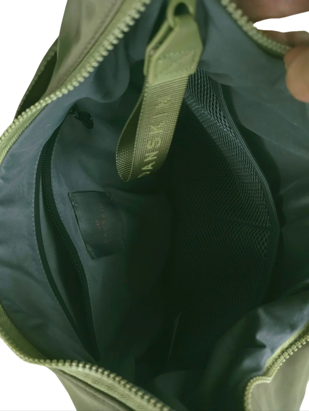 Danskin Olive Green Nylon Shoulder Bag